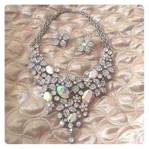 Statement necklace and earrings